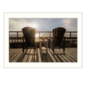 "Front Row Seats" By Lori Deiter, Printed Wall Art, Ready To Hang Framed Poster, White Frame