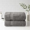 100% Cotton Bath Sheet Antimicrobial 2 Piece Set