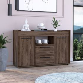 Chapella 2-Drawer Sideboard Dark Walnut