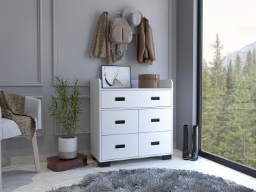 Edgemont 5-Drawer Dresser White