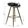 Bak Bar & Counter Stool (Set of 2) - Black & Gold