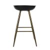 Bak Bar & Counter Stool (Set of 2) - Black & Gold