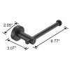 Toilet Paper Holder Matte Black Thicken Space Aluminum Toilet Roll Holder for Bathroom, Kitchen, Washroom Wall Mount