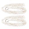 2Pcs Plant Hanger Flowerpot Net Bag 40in Cotton Rope Plant Hangers 4Legs Plant Hanger