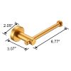 Bathroom Hardware Set, Thicken Space Aluminum 3 PCS Towel bar Set- Golden Gold 16-27 Inches Adjustable Bathroom Accessories Set