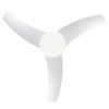 YUHAO Modern Matte White 42in. Integrated LED Propeller Ceiling Fan Lighting