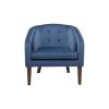 Upholstered Tufted Mid-Century Accent Chair