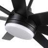 72 In. Farmhouse Wooden Ceiling Fan With Reversible Blades and Remote Control