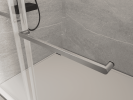 72" W x 76" H Double Sliding Frameless Soft-Close Shower Door with Premium 3/8 Inch (10mm) Thick Tampered Glass in Brushed Nickel 22D02-72BN