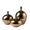 Mirrored Ceramic Decorative Vases 3-piece set