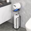 Techvida Toilet Paper Holder Stand, Bathroom Free Standing Toilet Tissue Paper Roll Holder