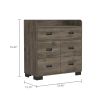 Edgemont 5-Drawer Dresser Dark Brown