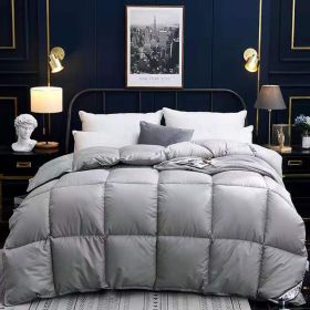 Down Duvet, Winter Duvet, Goose Down Duvet Core, Air Conditioner (Option: Grey-150x200cm-8)