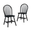 Autumn Lane Windsor Solid Wood Dining Chairs, Set of 2