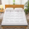 Mattress Topper Pad Quilted Mattress Cover Bed Protector King Queen Full Twin Size