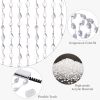 Crystal Beaded Curtain Acrylic Hanging Door Beads String Curtain for Doorway Party Wedding Decor 35.5 x 79 Inces