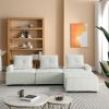 L-Shape Modular Sectional Sofa, DIY Combination, Chenille