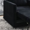 Sofa Bed Chair 2-in-1 Convertible Chair Bed, Lounger Sleeper Chair for Small Space with One Pillow, Velvet