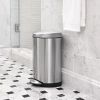 6L Stainless Steel Semi-Round Step Trash Can