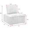 L-Shape Modular Sectional Sofa, DIY Combination, Chenille