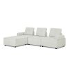 L-Shape Modular Sectional Sofa, DIY Combination, Chenille