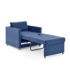 Sofa Bed Chair 2-in-1 Convertible Chair Bed, Lounger Sleeper Chair for Small Space with One Pillow, Velvet