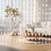 Crystal Beaded Curtain Acrylic Hanging Door Beads String Curtain for Doorway Party Wedding Decor 35.5 x 79 Inces