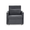 Sofa Bed Chair 2-in-1 Convertible Chair Bed, Lounger Sleeper Chair for Small Space with One Pillow, Velvet