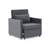 Sofa Bed Chair 2-in-1 Convertible Chair Bed, Lounger Sleeper Chair for Small Space with One Pillow, Velvet