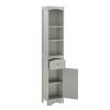 Tall Bathroom Cabinet;  Freestanding Storage Cabinet with Drawer;  MDF Board;  Adjustable Shelf