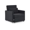 Sofa Bed Chair 2-in-1 Convertible Chair Bed, Lounger Sleeper Chair for Small Space with One Pillow, Velvet