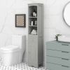 Tall Bathroom Cabinet;  Freestanding Storage Cabinet with Drawer;  MDF Board;  Adjustable Shelf