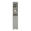 Tall Bathroom Cabinet;  Freestanding Storage Cabinet with Drawer;  MDF Board;  Adjustable Shelf