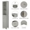 Tall Bathroom Cabinet;  Freestanding Storage Cabinet with Drawer;  MDF Board;  Adjustable Shelf