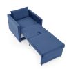 Sofa Bed Chair 2-in-1 Convertible Chair Bed, Lounger Sleeper Chair for Small Space with One Pillow, Velvet