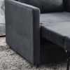 Sofa Bed Chair 2-in-1 Convertible Chair Bed, Lounger Sleeper Chair for Small Space with One Pillow, Velvet