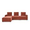 L-Shape Modular Sectional Sofa, DIY Combination, Chenille