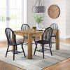 Autumn Lane Windsor Solid Wood Dining Chairs, Set of 2