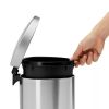 6L Stainless Steel Semi-Round Step Trash Can