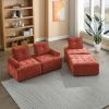 L-Shape Modular Sectional Sofa, DIY Combination, Chenille